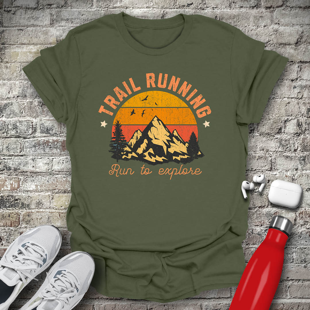 Trail Running Run To Explore 2 T-shirt