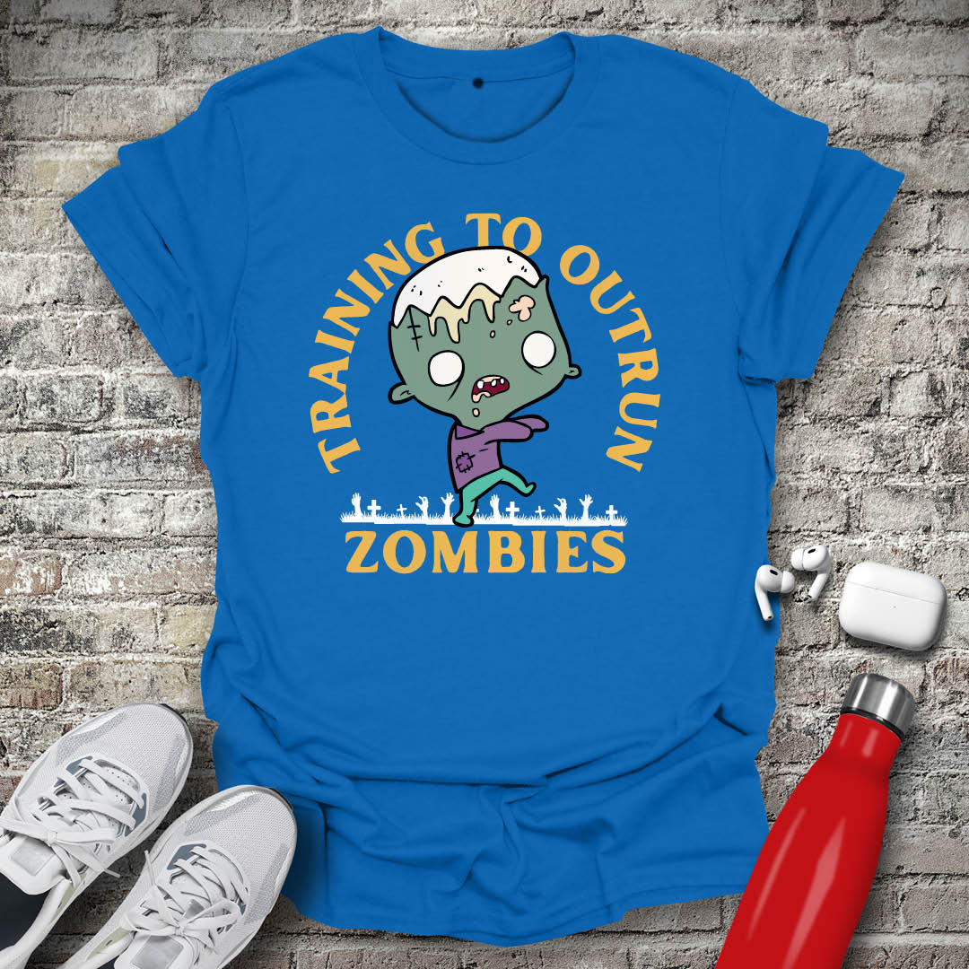 Training To Outrun Zombies T-shirt