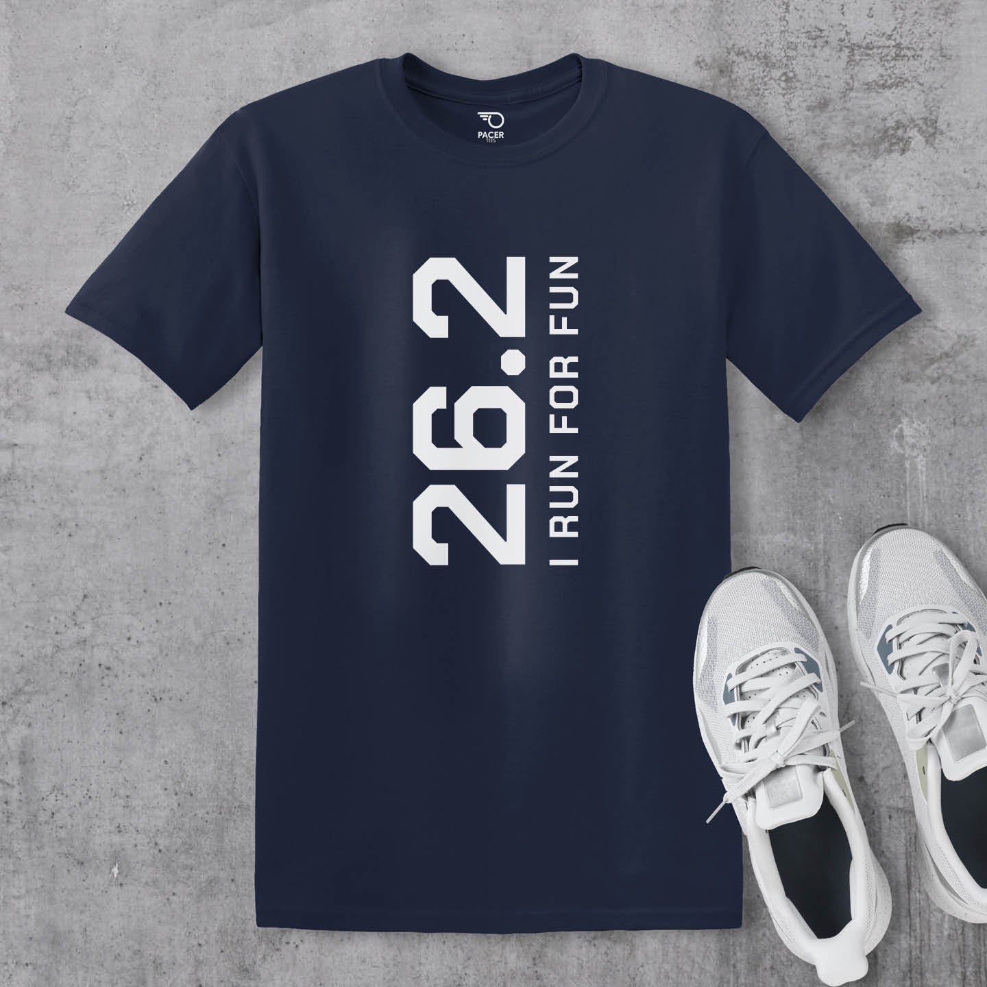 26 2 I Run for Fun Dark T-shirt