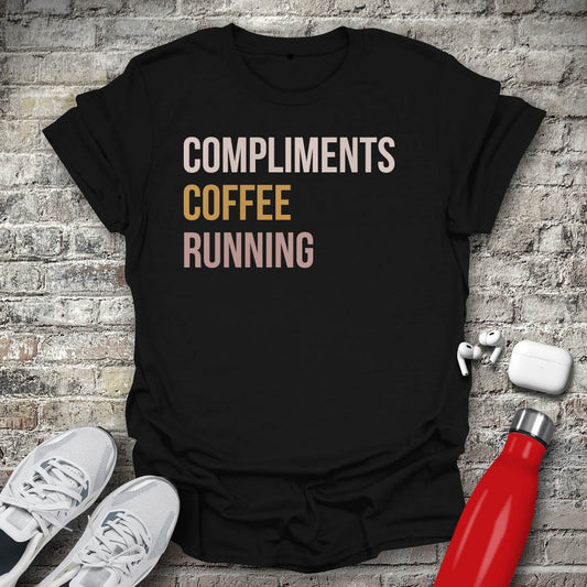 Compliments Coffee Running T-shirt