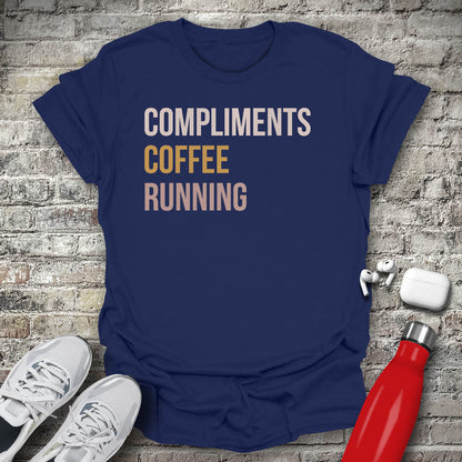 Compliments Coffee Running T-shirt
