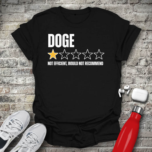 DOGE 1 Star Not Efficient Would Not Recommend T-shirt
