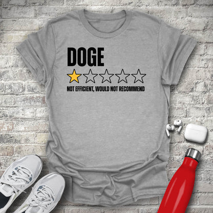 DOGE 1 Star Not Efficient Would Not Recommend T-shirt