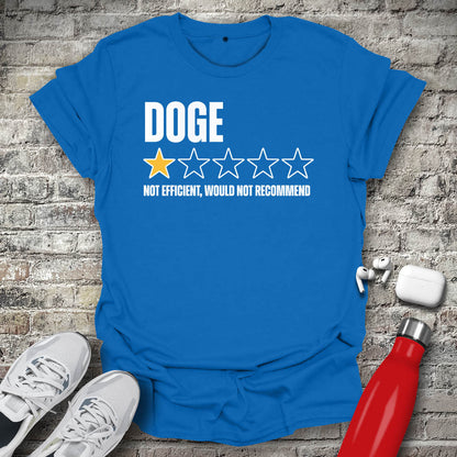 DOGE 1 Star Not Efficient Would Not Recommend T-shirt