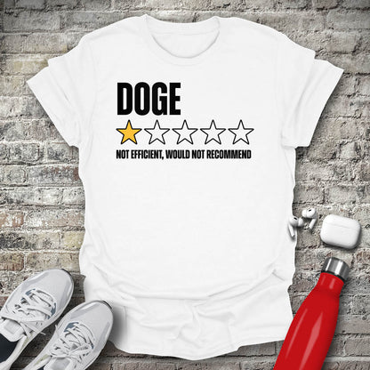 DOGE 1 Star Not Efficient Would Not Recommend T-shirt