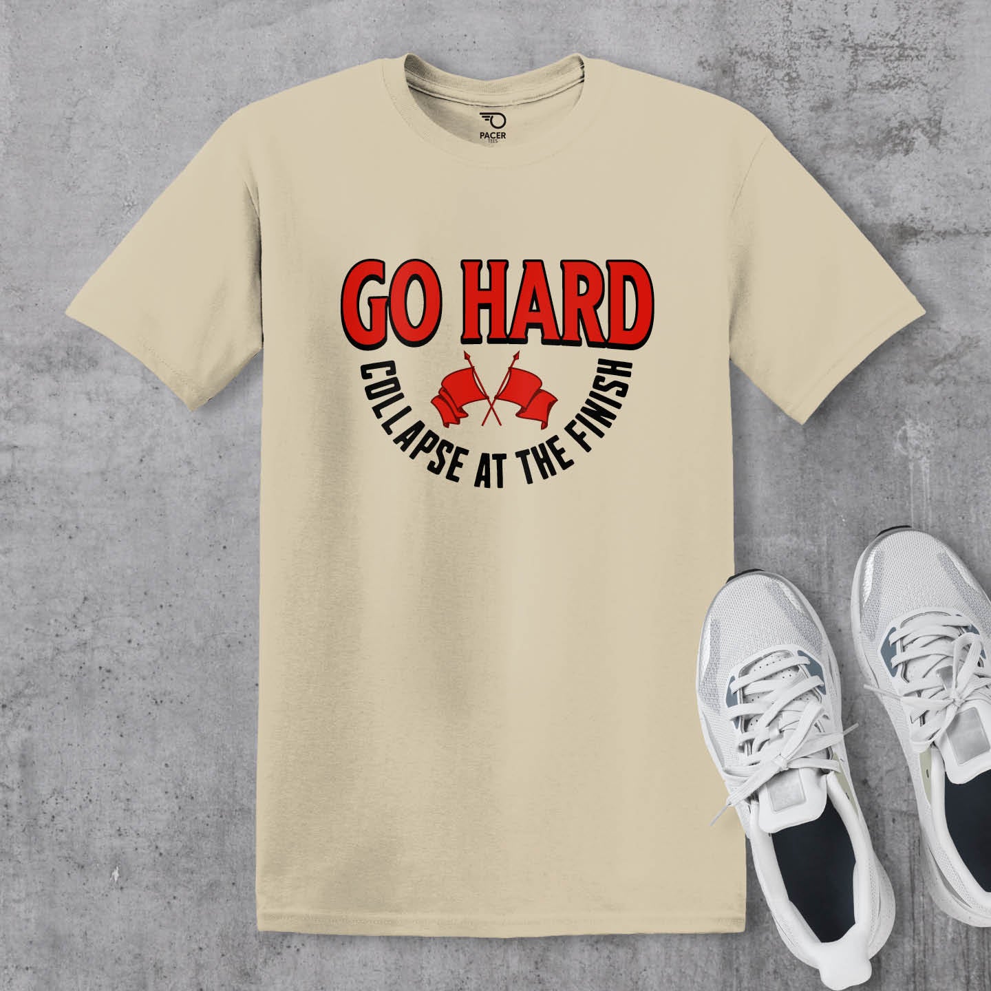 Go Hard Collapse at The Finish T-shirt