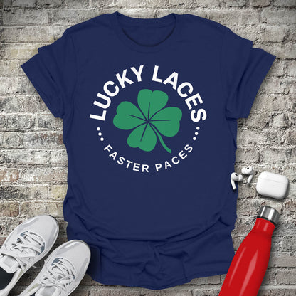Lucky Laces Faster Paces T-shirt