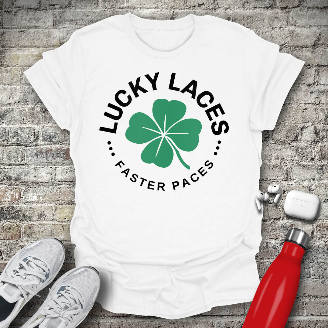 Lucky Laces Faster Paces T-shirt
