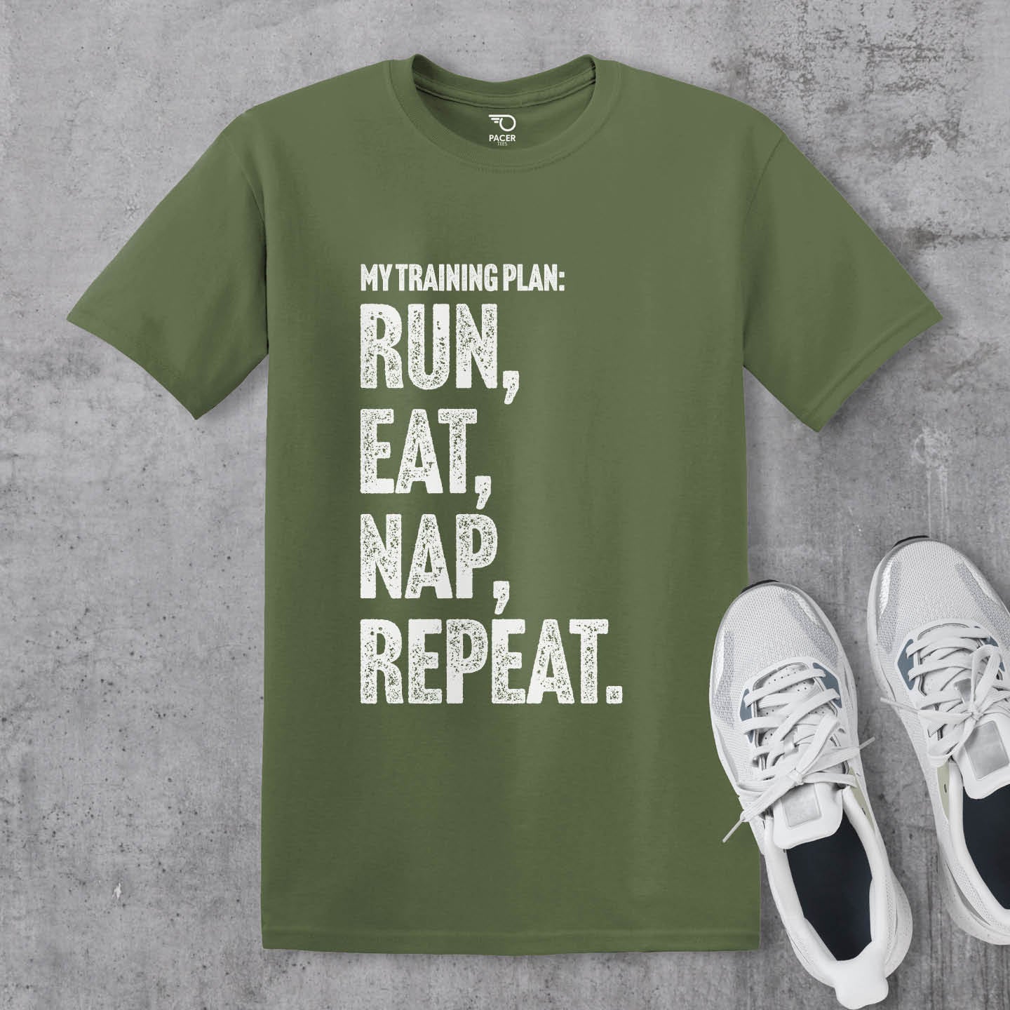 My Training Plan - Run Eat Nap Repeat T-shirt