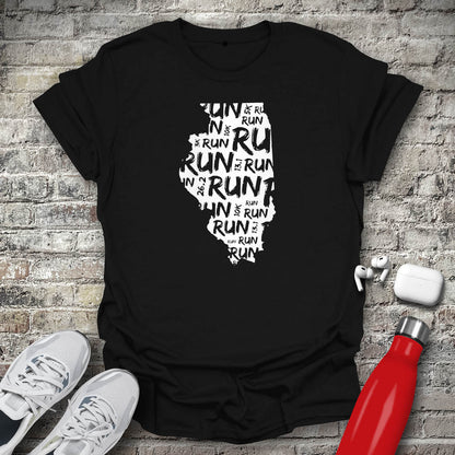 Run - Illinois T-shirt