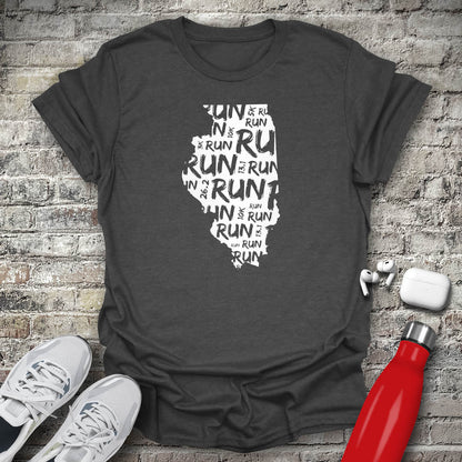 Run - Illinois T-shirt