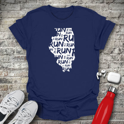 Run - Illinois T-shirt