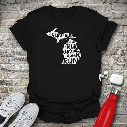 Run - Michigan T-shirt