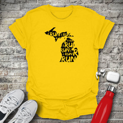 Run - Michigan T-shirt
