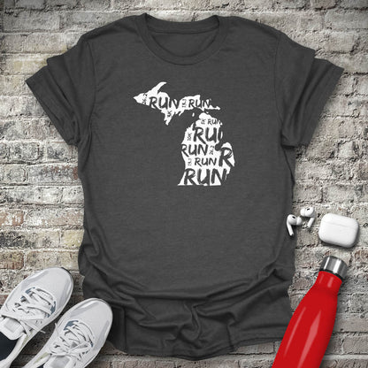 Run - Michigan T-shirt