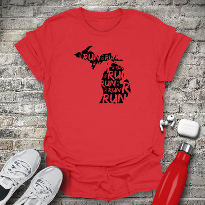 Run - Michigan T-shirt