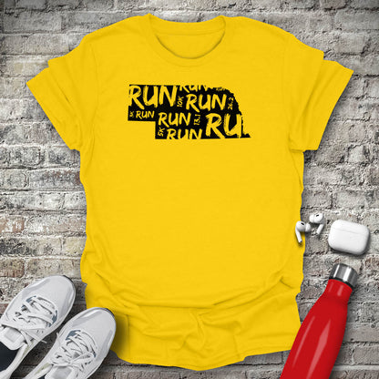 Run - Nebraska T-shirt