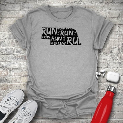 Run - Nebraska T-shirt