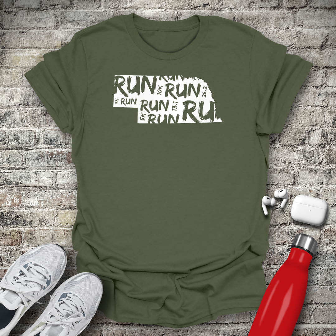 Run - Nebraska T-shirt