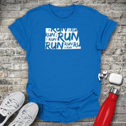Run - North Dakota T-shirt