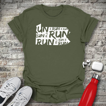 Run - Pennsylvania T-shirt
