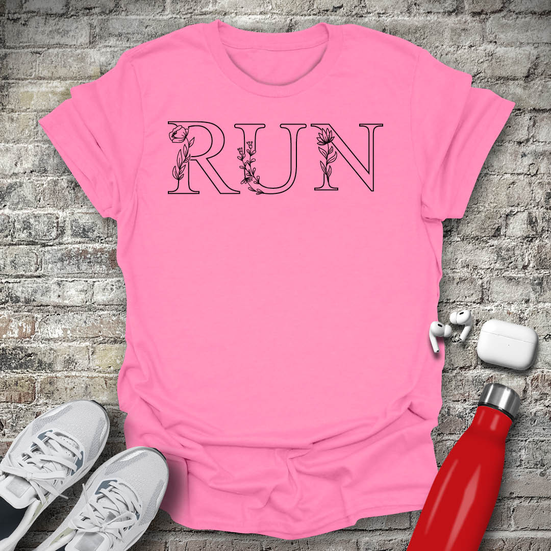 Run Flowers T-shirt