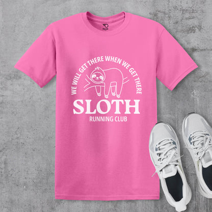 Sloth running club T-shirt