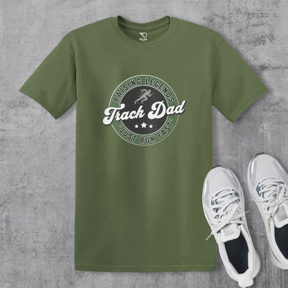 Track Dad Raising Legends T-shirt