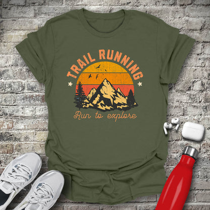 Trail Running Run To Explore 2 T-shirt