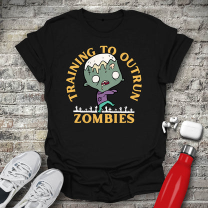 Training To Outrun Zombies T-shirt