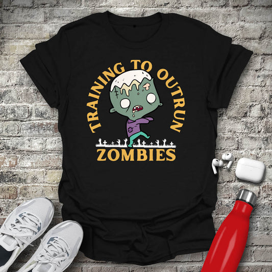 Training To Outrun Zombies T-shirt
