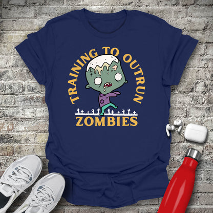 Training To Outrun Zombies T-shirt