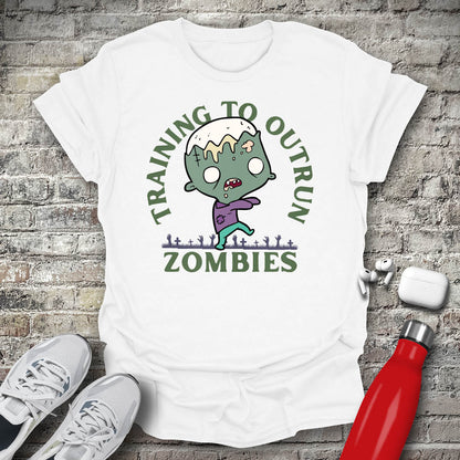 Training To Outrun Zombies T-shirt