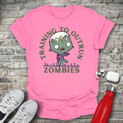 Training To Outrun Zombies T-shirt