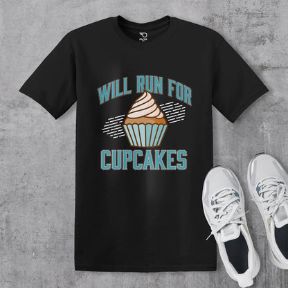 Will Run For Cupcakes T-shirt