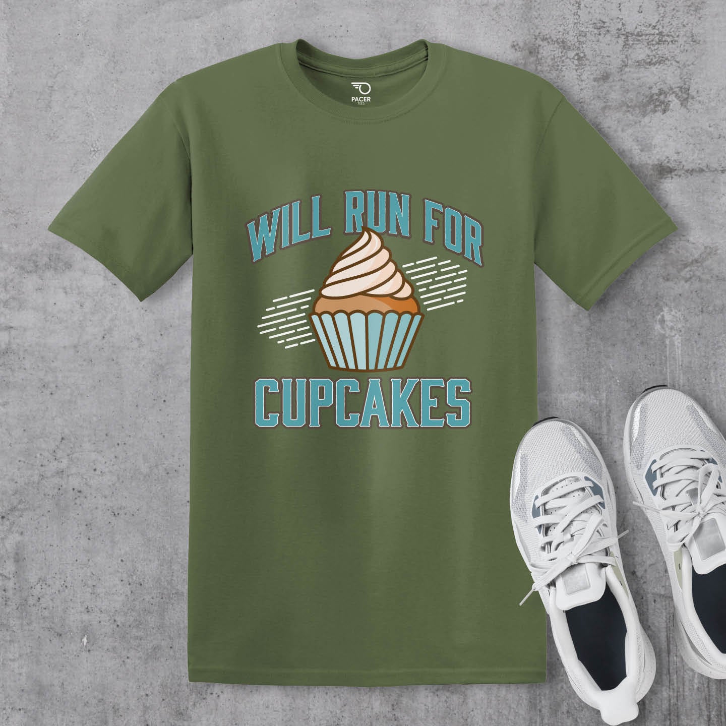 Will Run For Cupcakes T-shirt