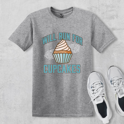 Will Run For Cupcakes T-shirt