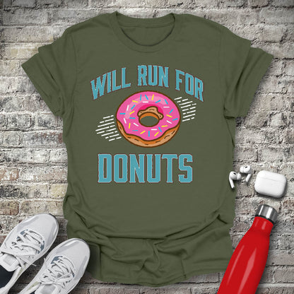 Will Run For Donuts T-shirt